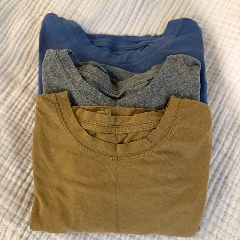 Casual Women's Crops - Blue, Gray, and Green